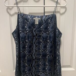 H&M Navy Snake Pattern Camisole